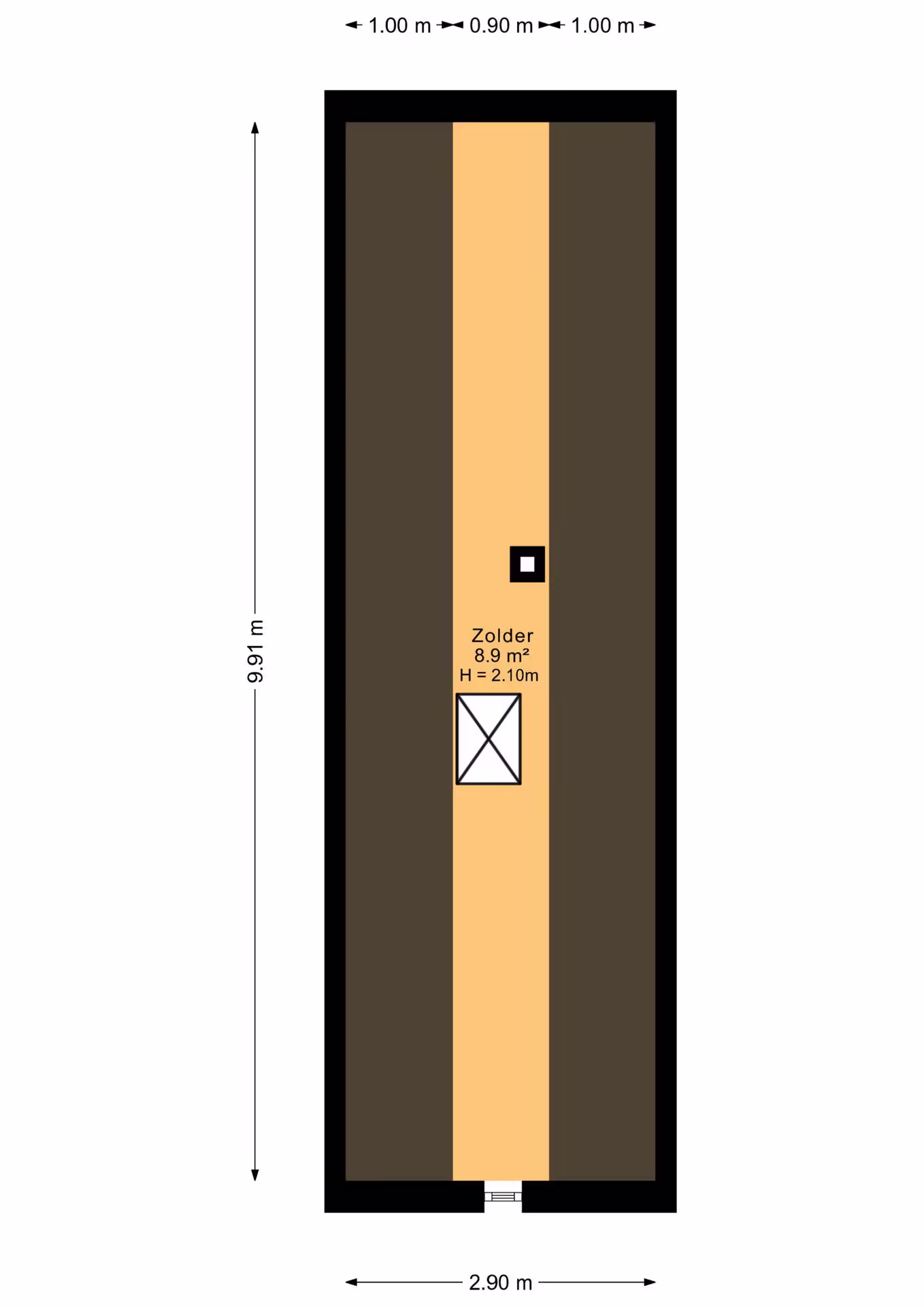 Plattegrond 3 – Hardingstraat 12, Onstwedde