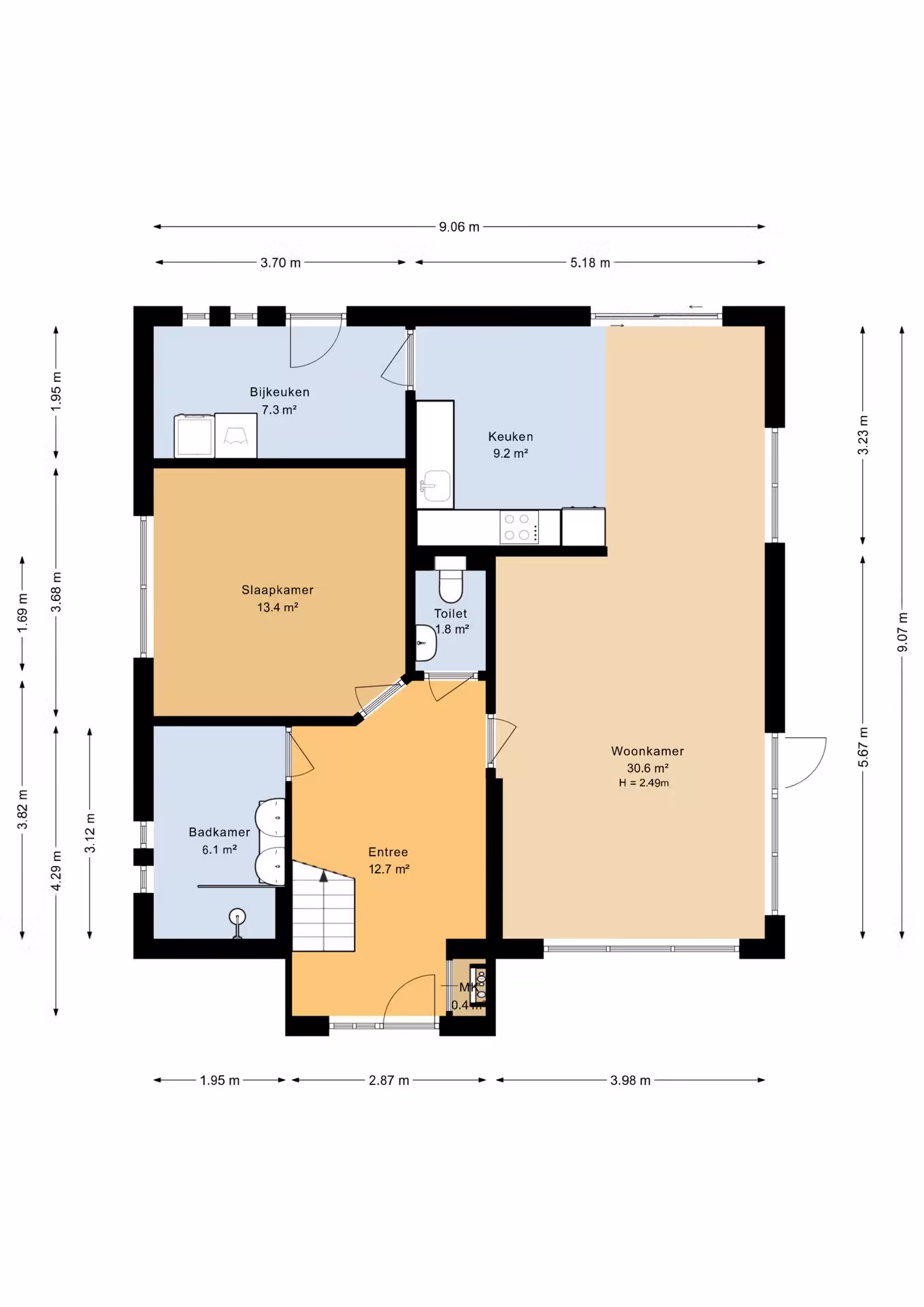 Plattegrond 1 – Baggel 2, Emmer-Compascuum