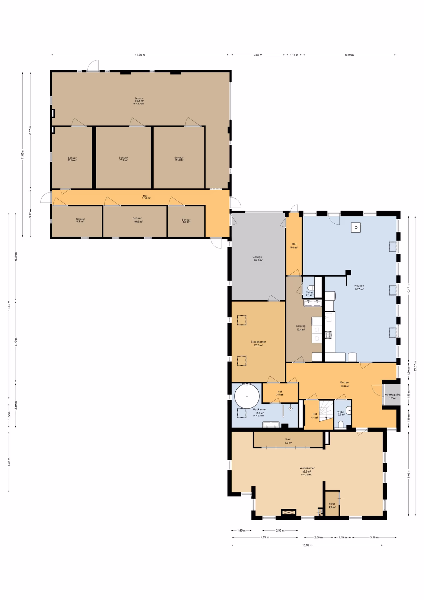 Plattegrond 1 – Gasselterstraat 3, Bronnegerveen
